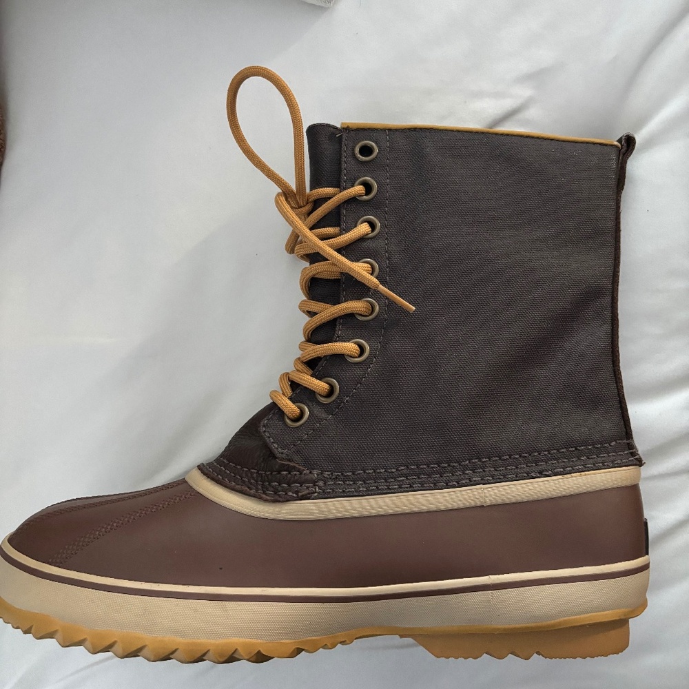 Sorel Men's Dark Brown and Tan Snow Boots NM1560